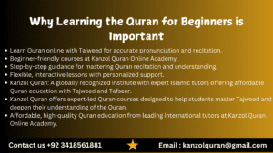 Why Learning Quran for Beginners is Important